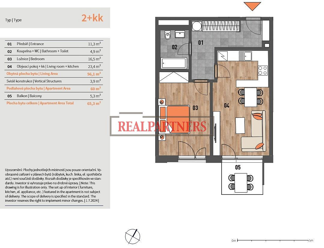 Prodej bytu 2+kk 60 m² — photo 2