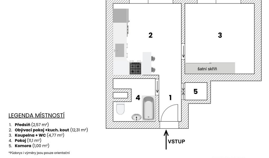 Prodej bytu 1+1 34 m², Brno – náhled fotky 19