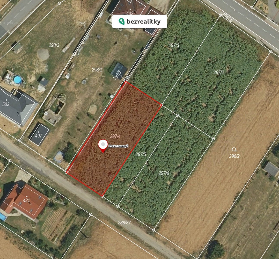 Prodej stavebního pozemku 1 007 m²