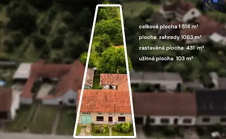 Prodej chaty/chalupy 103 m² s pozemkem 1 514 m², Želetice, okres Hodonín