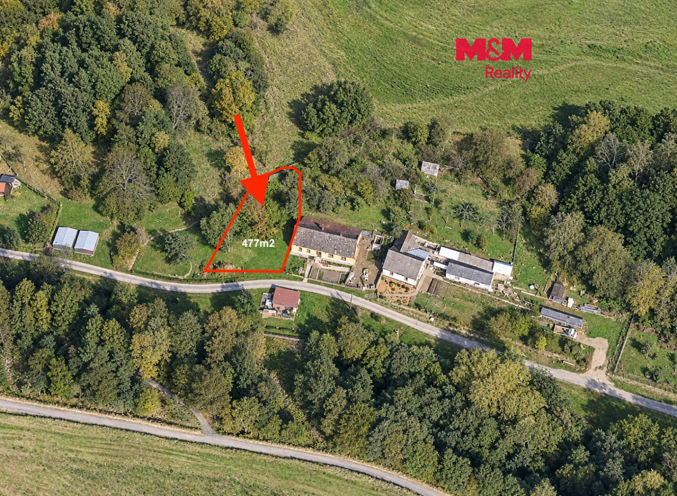 Prodej stavebního pozemku 477 m²