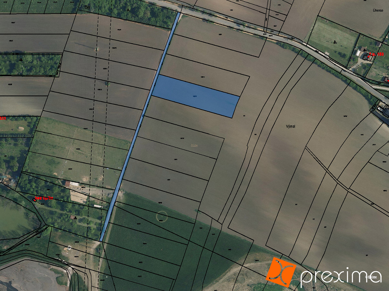 Prodej pole 1 633 m²