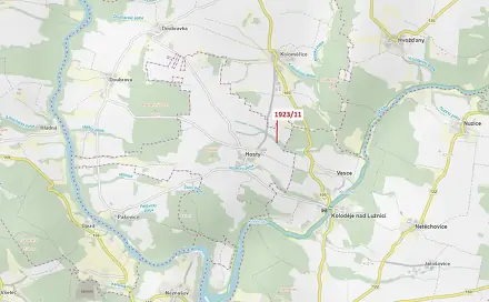 Dražba lesa 323 m², Hosty