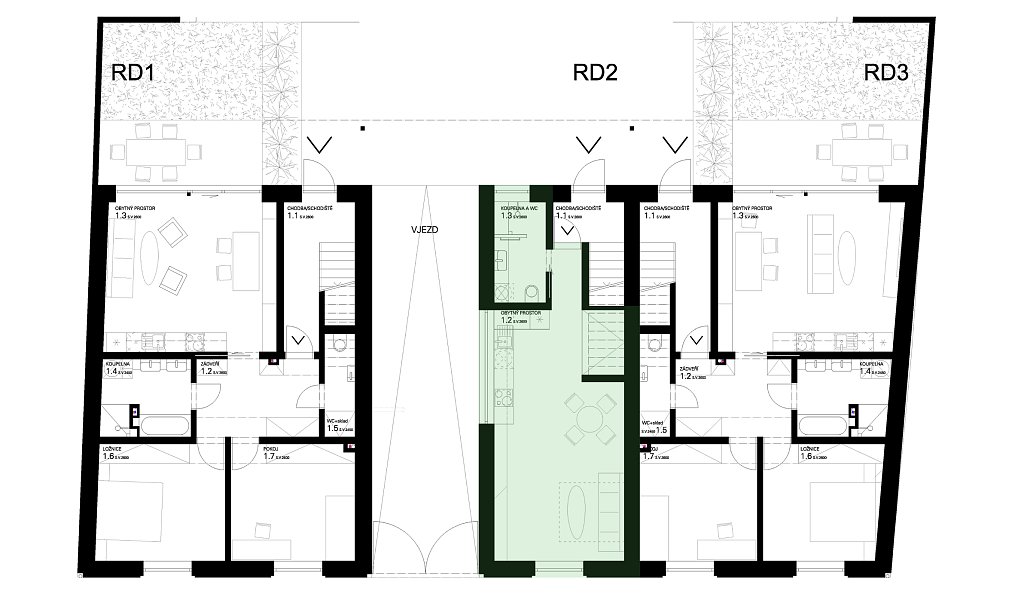 Prodej bytu 1+kk 35 m², Velké Bílovice – náhled fotky 3