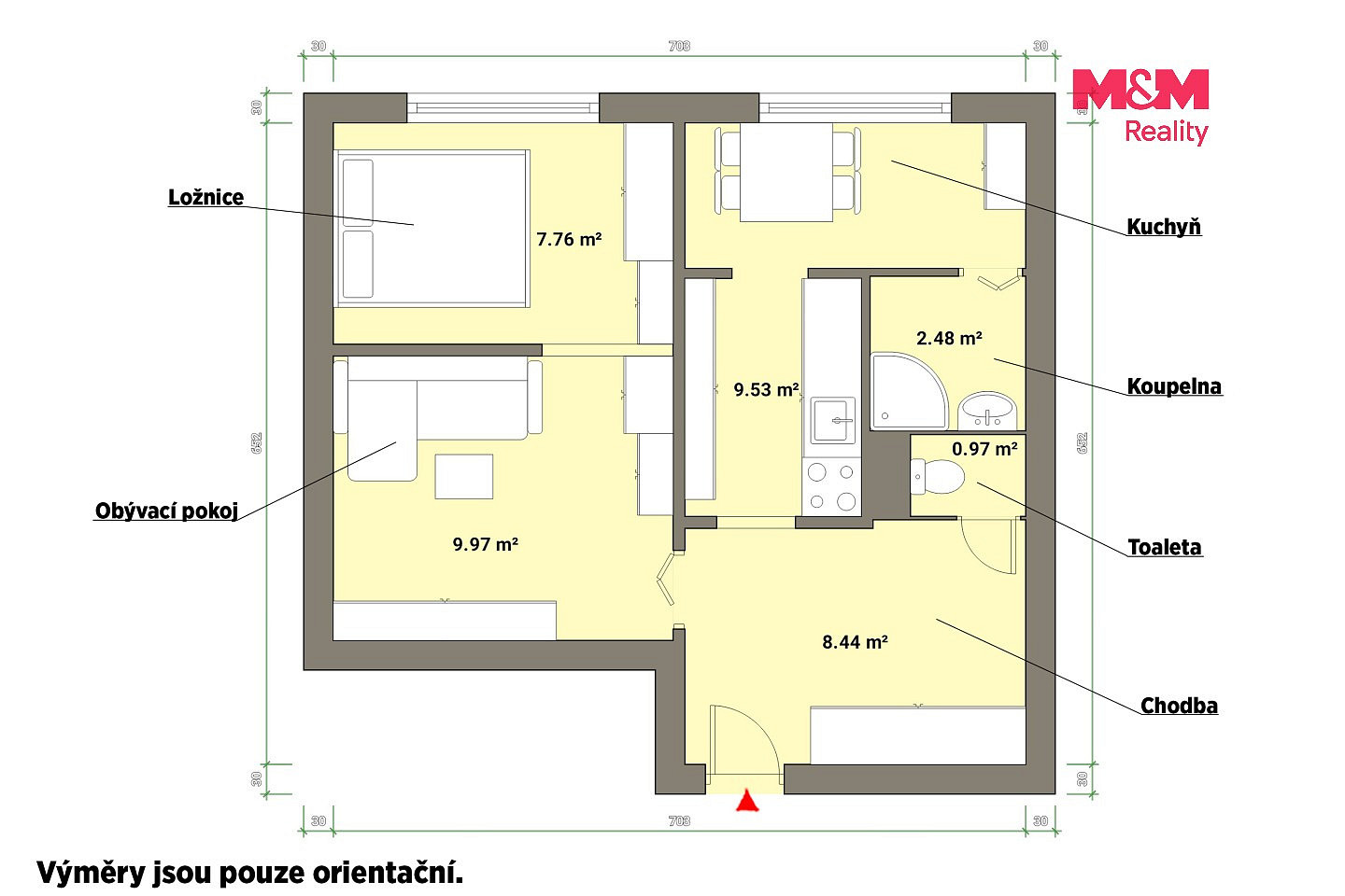 Prodej bytu 1+1 40 m² — photo 4