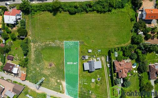 Prodej stavebního pozemku 809 m², Hradčany, okres Brno-venkov