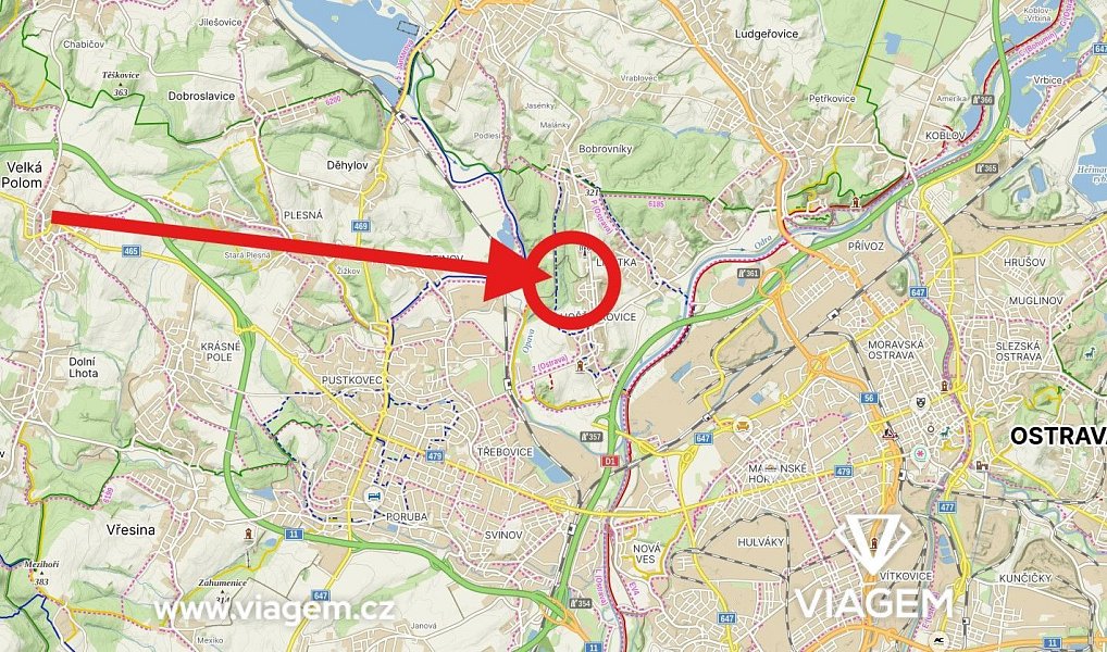 Prodej pole 2 400 m², Ostrava – náhled fotky 3