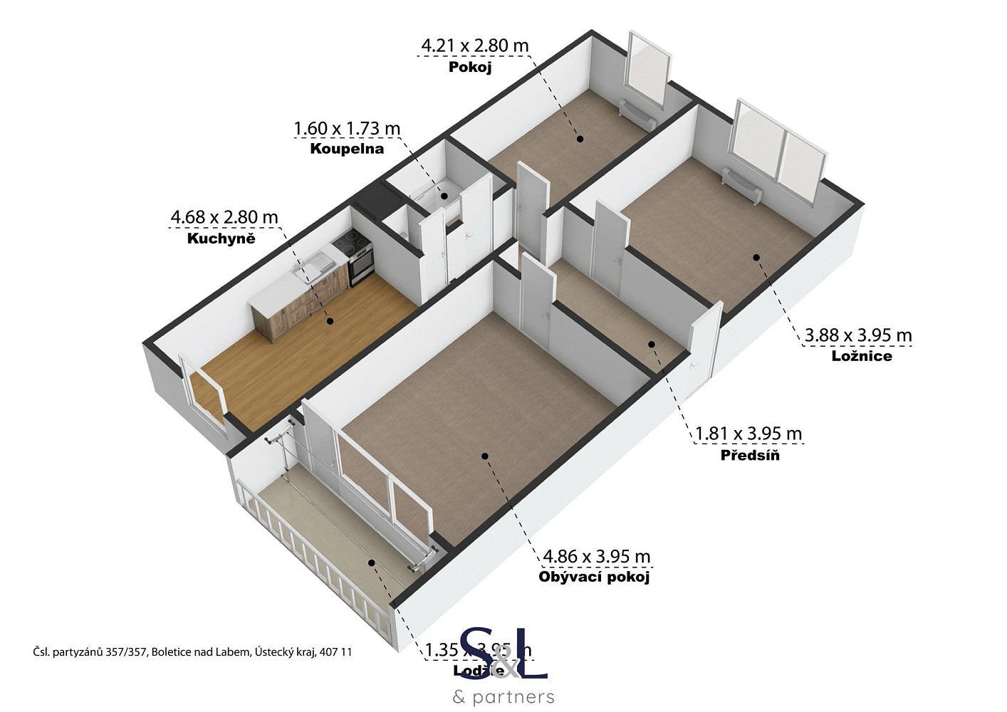 Prodej bytu 3+1 75 m² — photo 2
