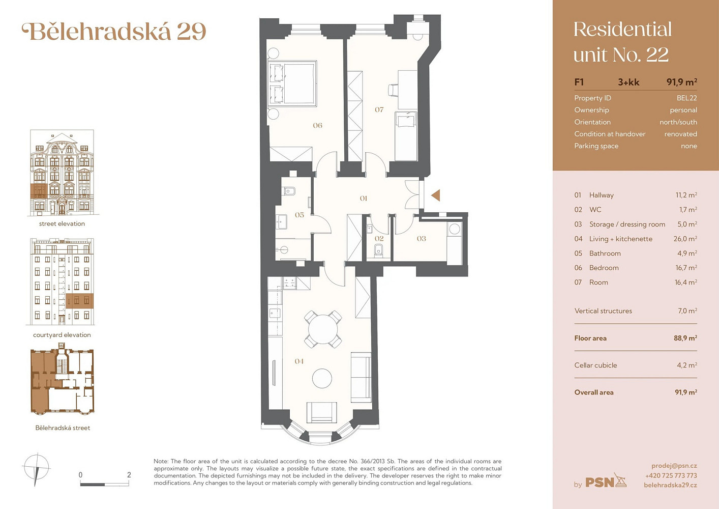 Prodej bytu 3+kk 82 m² – fotografie 3