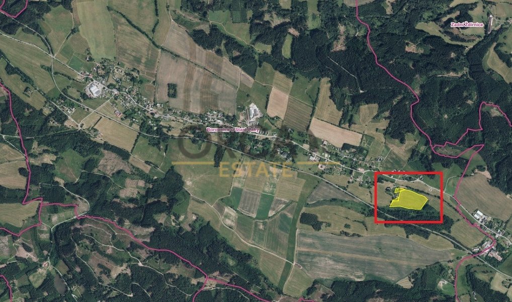 Prodej stavebního pozemku 1 464 m², Borovnice – náhled fotky 3