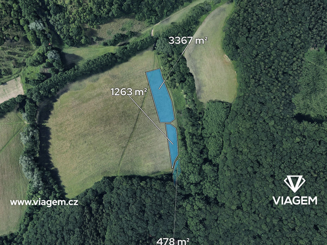 Prodej pole 2 554 m² – fotografie 2