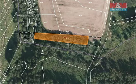 Prodej pole 2 316 m², Jistebnice, okres Tábor