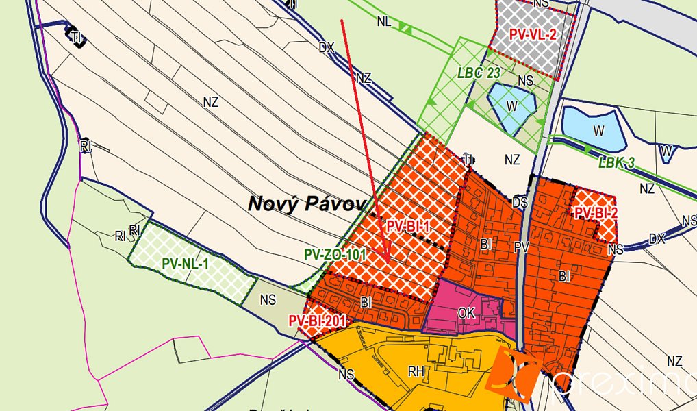 Prodej stavebního pozemku 7 219 m², Jihlava – náhled fotky 2