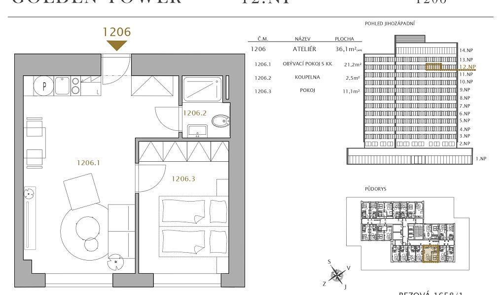 Prodej bytu 2+kk 36 m², Praha – náhled fotky 13
