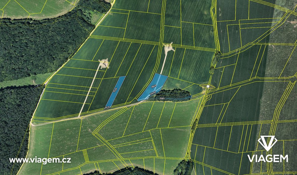 Prodej pole 860 m², Hvozdná – náhled fotky 4