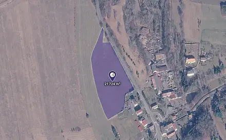 Prodej stavebního pozemku 21 724 m², Pertoltice, okres Liberec