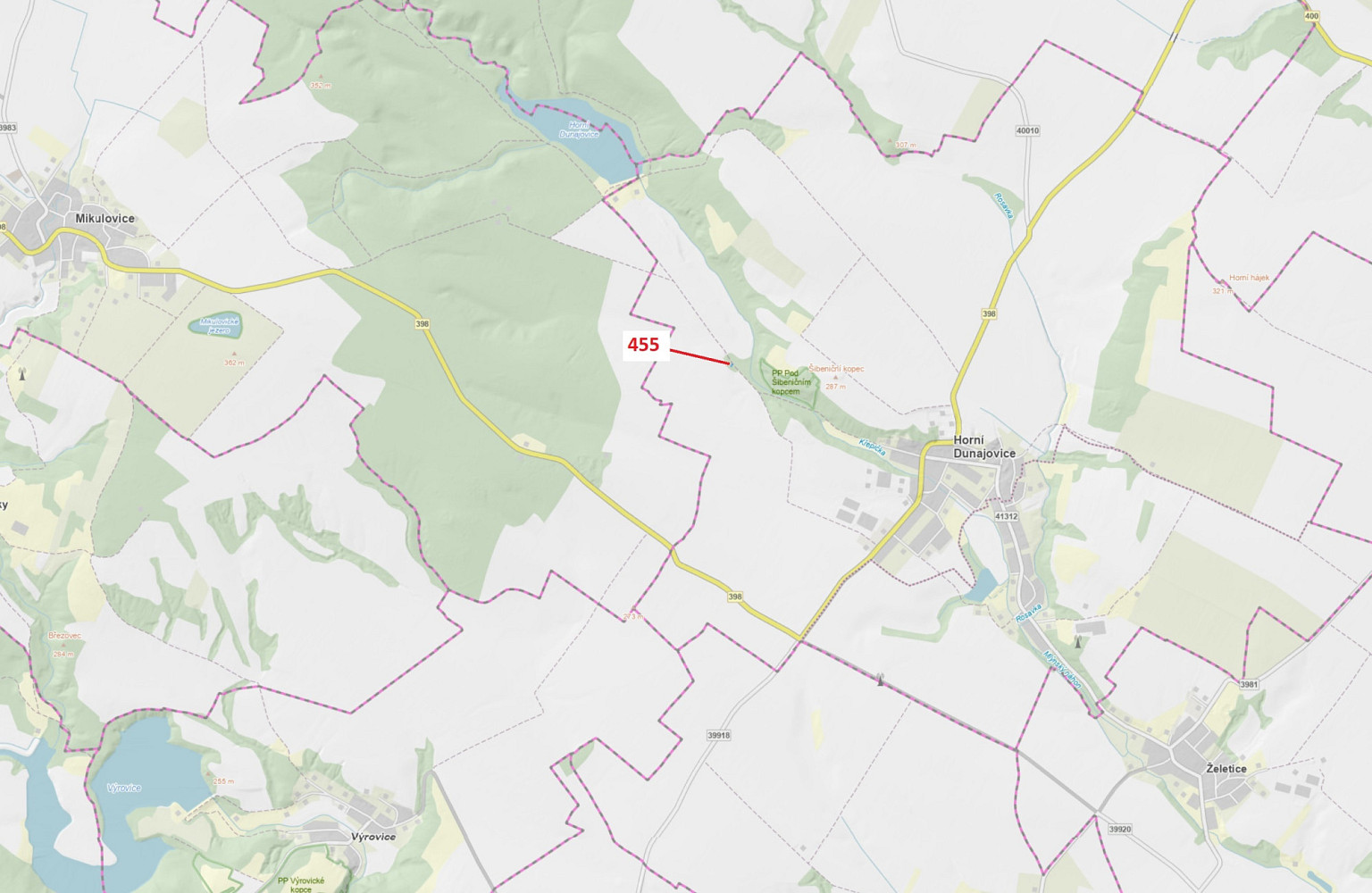 Dražba lesa 151 m²