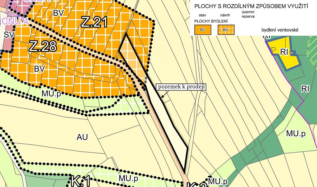 Prodej stavebního pozemku 5 643 m², Škvorec – náhled fotky 2