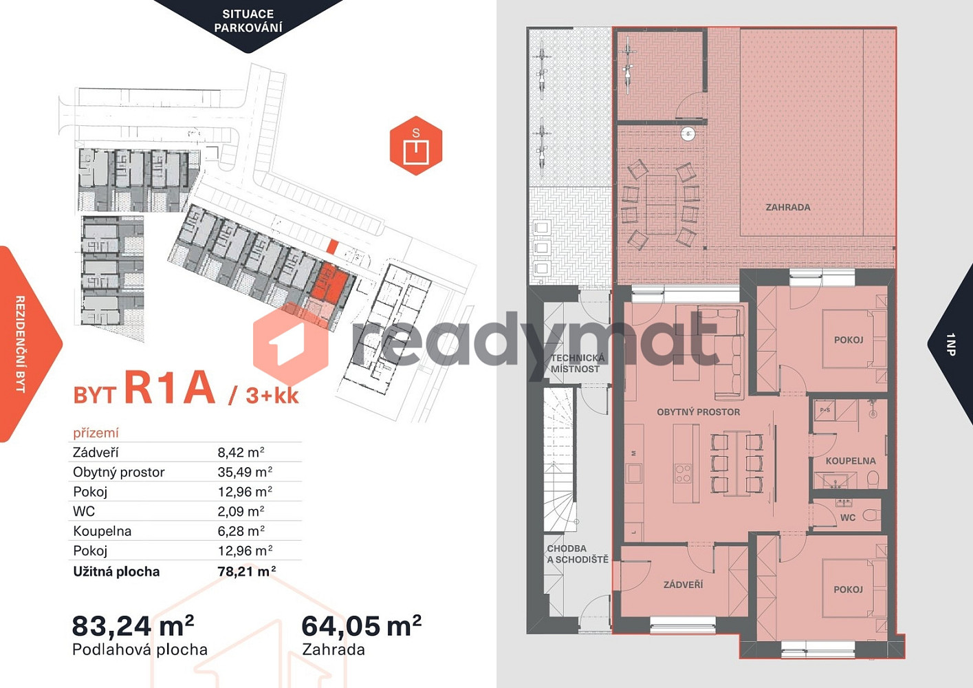 Prodej bytu 3+kk 78 m² – pohled 5