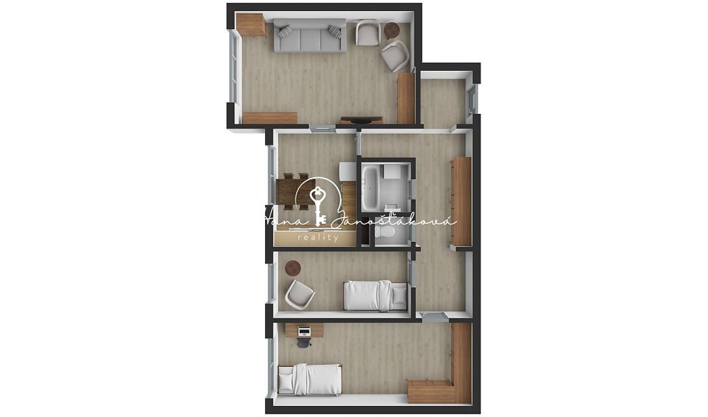 Prodej bytu 3+1 67 m², Velešín – náhled fotky 12