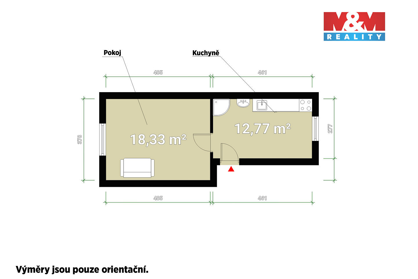 Pronájem kanceláře 31 m² — photo 2