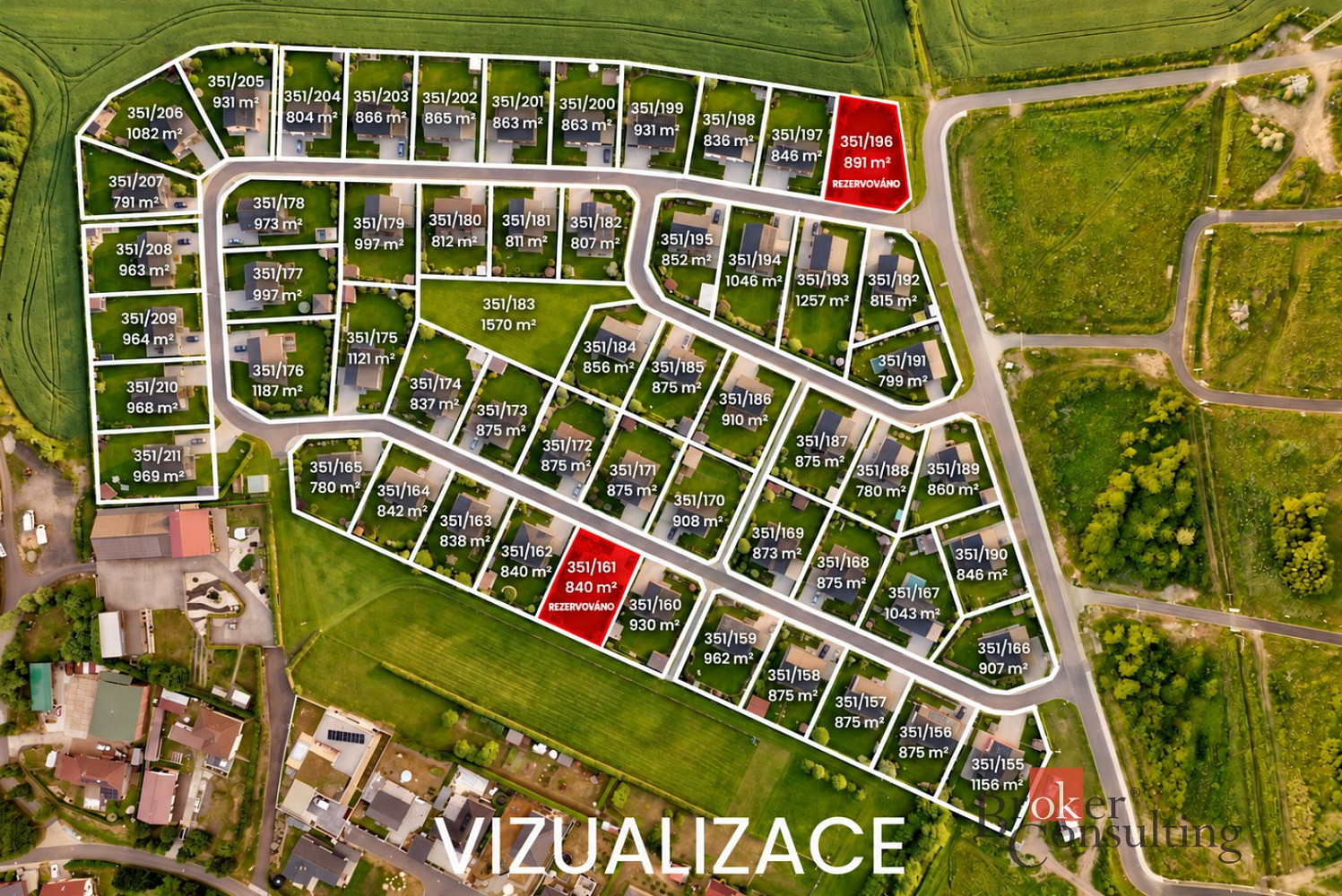 Prodej stavebního pozemku 780 m² – fotografie 2