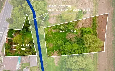 Prodej stavebního pozemku 2 104 m², Hořovičky, okres Rakovník