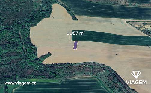 Prodej pole 1 043 m², Kunín, okres Nový Jičín