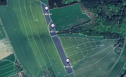 Prodej pole 15 880 m², Hřebečníky, okres Rakovník