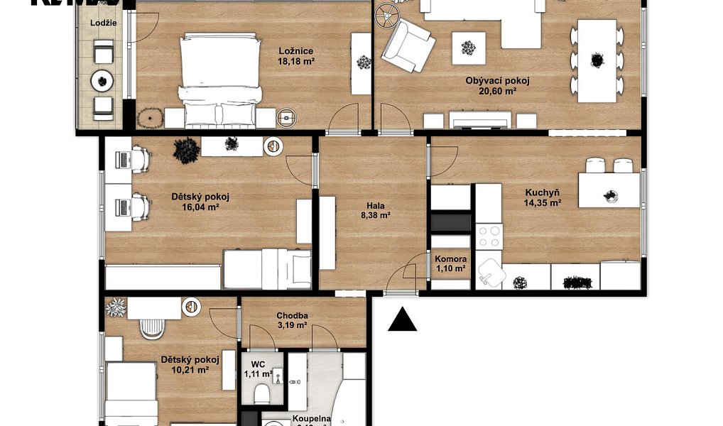 Prodej bytu 4+1 99 m², Poniklá – náhled fotky 22