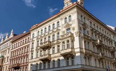 Prodej nájemního domu, činžáku 655 m², Tyršova, Praha 2 - Nové Město