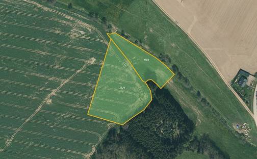 Prodej pole 5 420 m², Jistebnice, okres Tábor