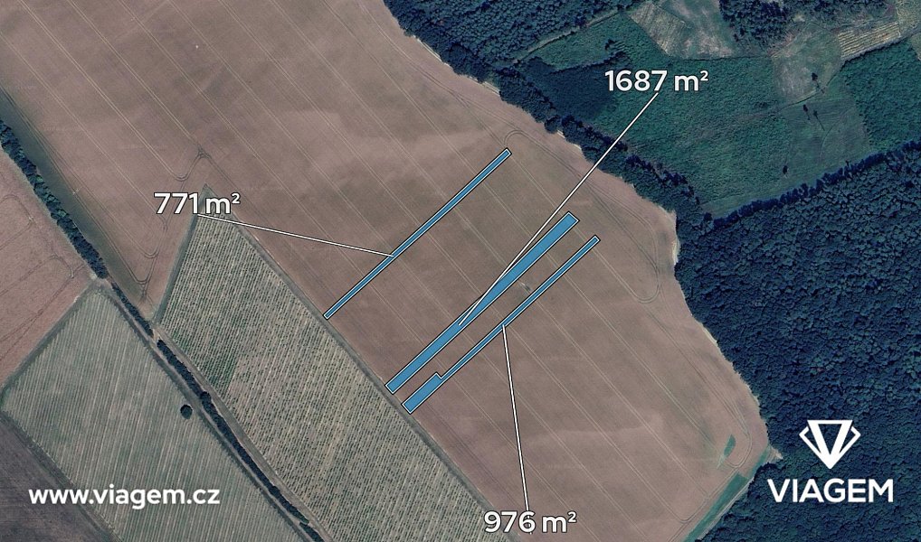 Prodej pole 572 m², Kunovice – náhled fotky 2