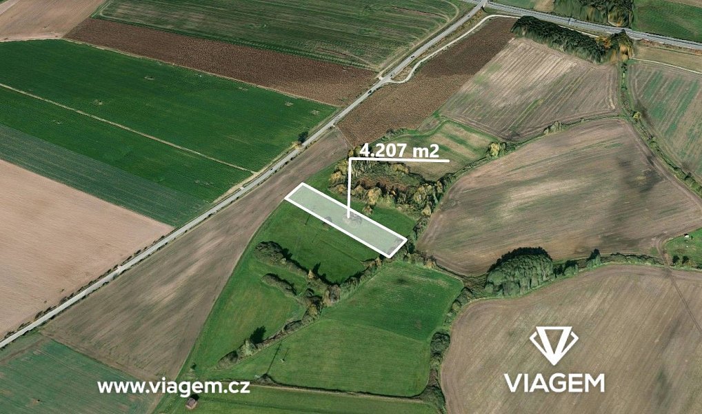 Prodej pole 2 103 m², Podůlšany – náhled fotky 3