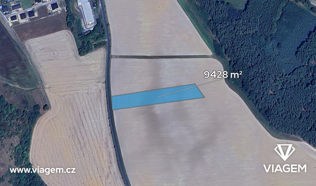 Prodej pole 1 178 m², Radnice – náhled fotky 2