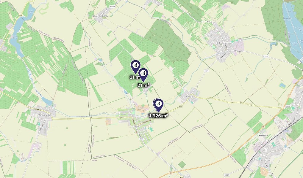Prodej pole 3 938 m², Prušánky – náhled fotky 4