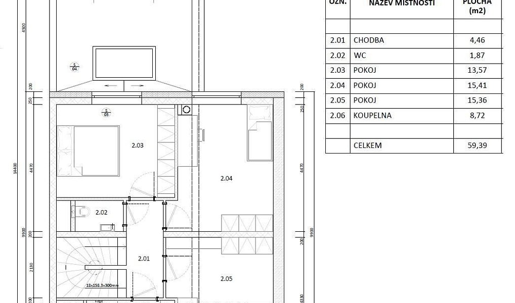 Prodej stavebního pozemku 855 m², Krumsín – náhled fotky 5