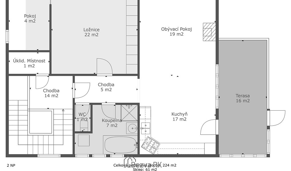 Prodej domu 224 m² s pozemkem 542 m², Beroun – náhled fotky 30