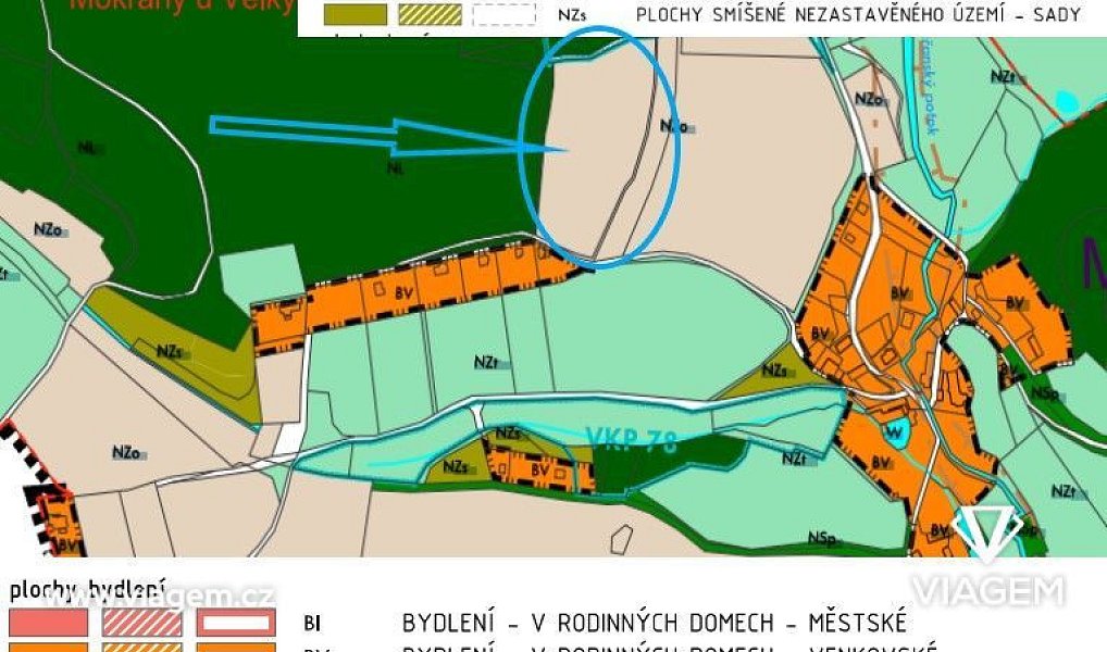 Prodej pole 444 m², Velké Popovice – náhled fotky 4