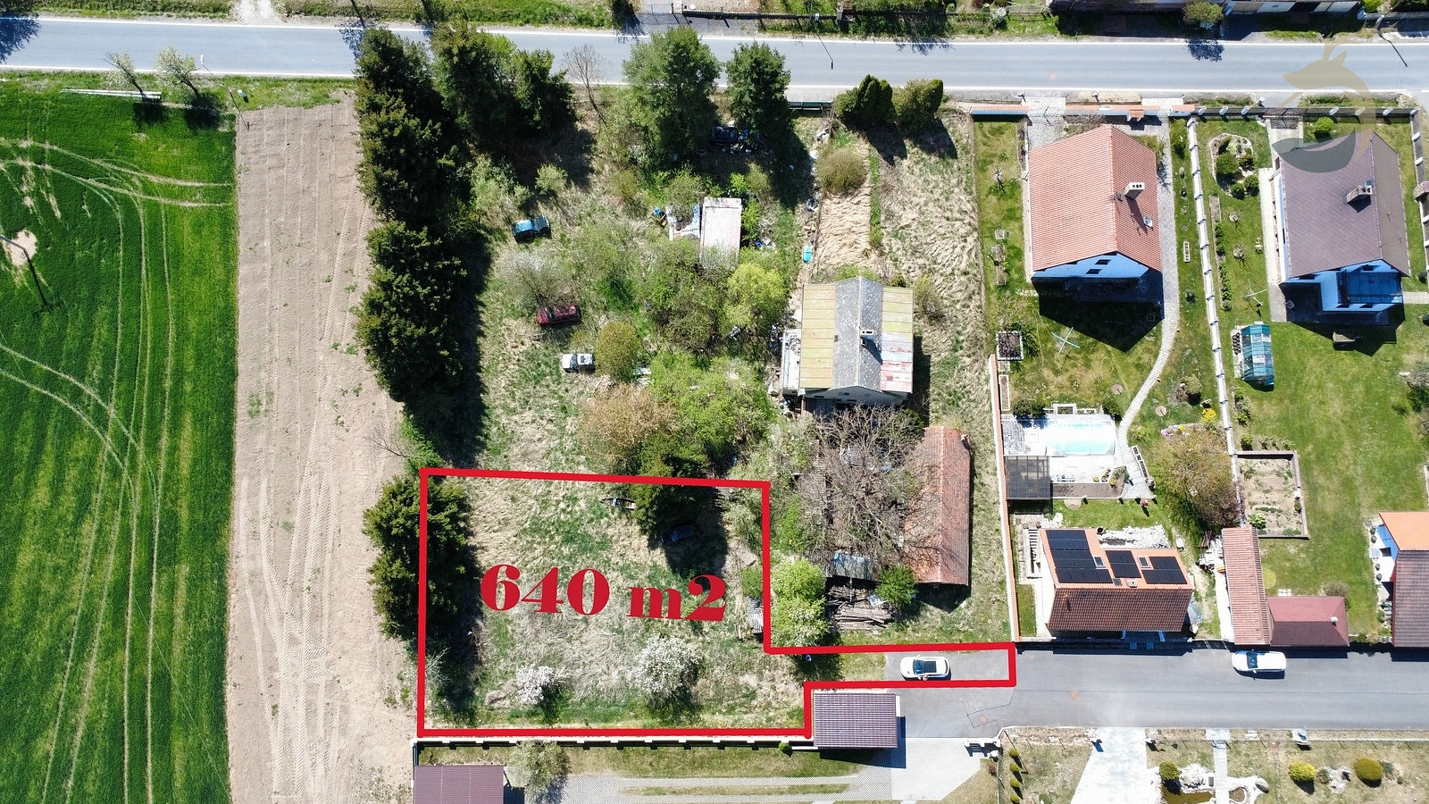 Prodej stavebního pozemku 640 m²