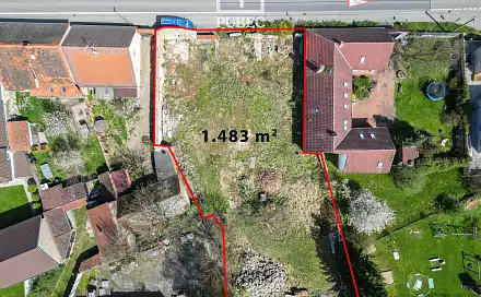 Prodej stavebního pozemku 1 483 m², Katovice, okres Strakonice