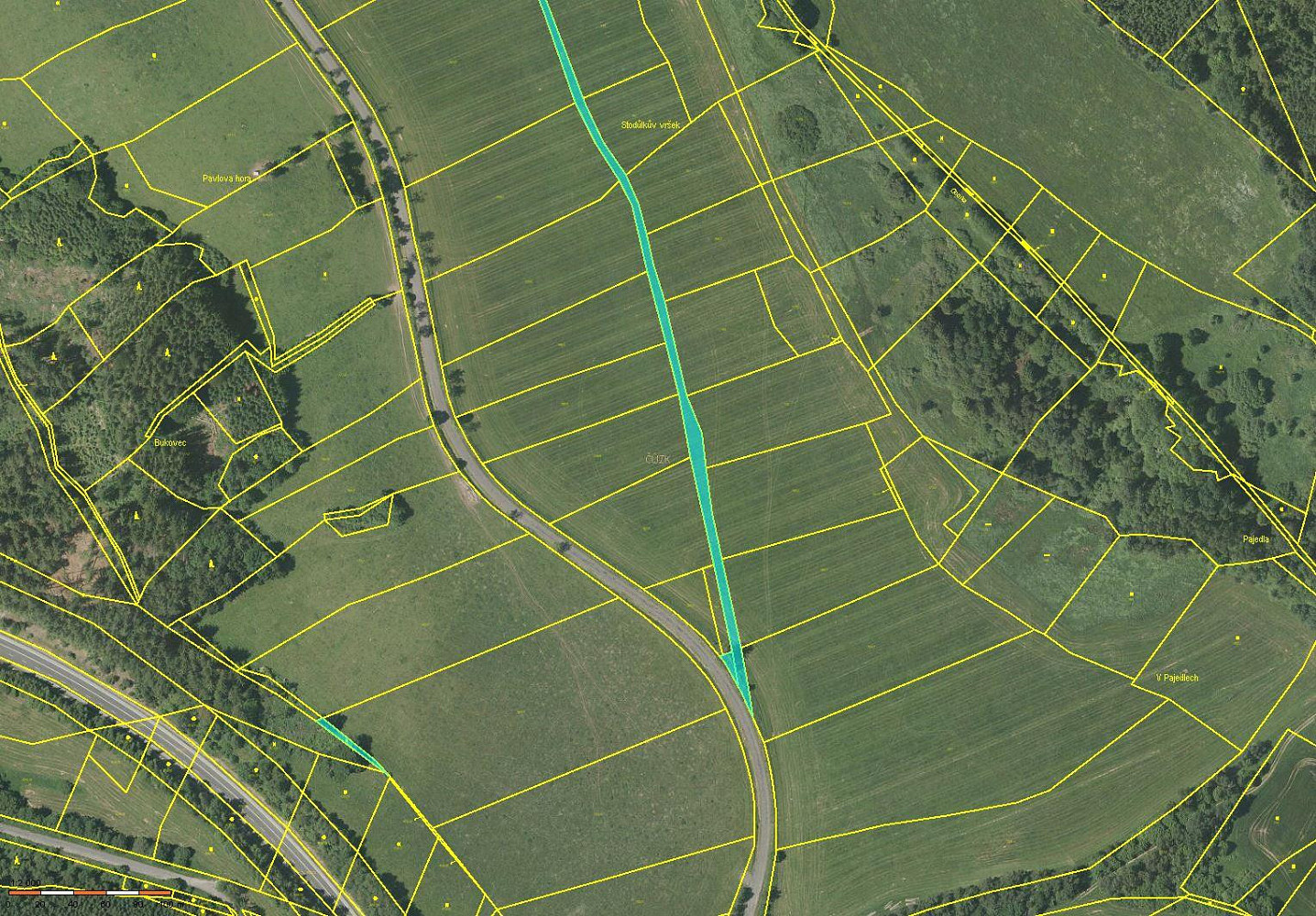 Prodej pole 6 968 m²