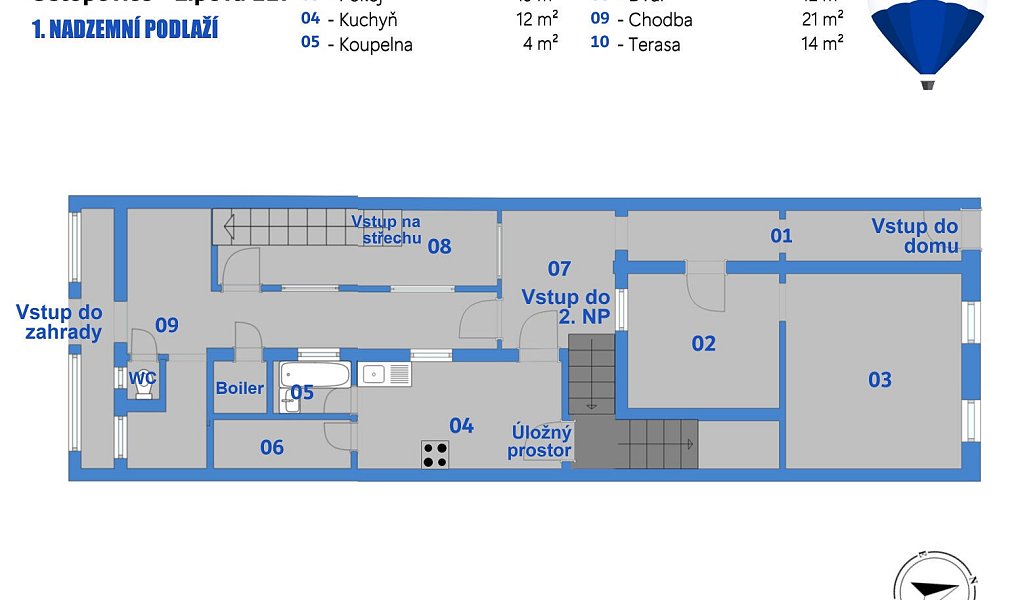 Prodej domu 120 m² s pozemkem 239 m², Ostopovice – náhled fotky 4
