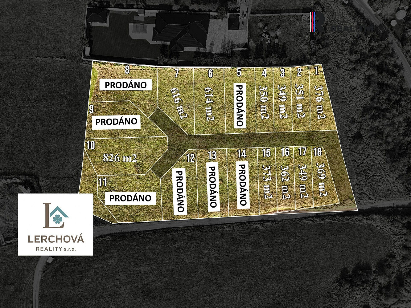 Prodej stavebního pozemku 826 m²