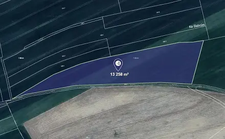 Prodej pole 13 258 m², Hřebečníky, okres Rakovník