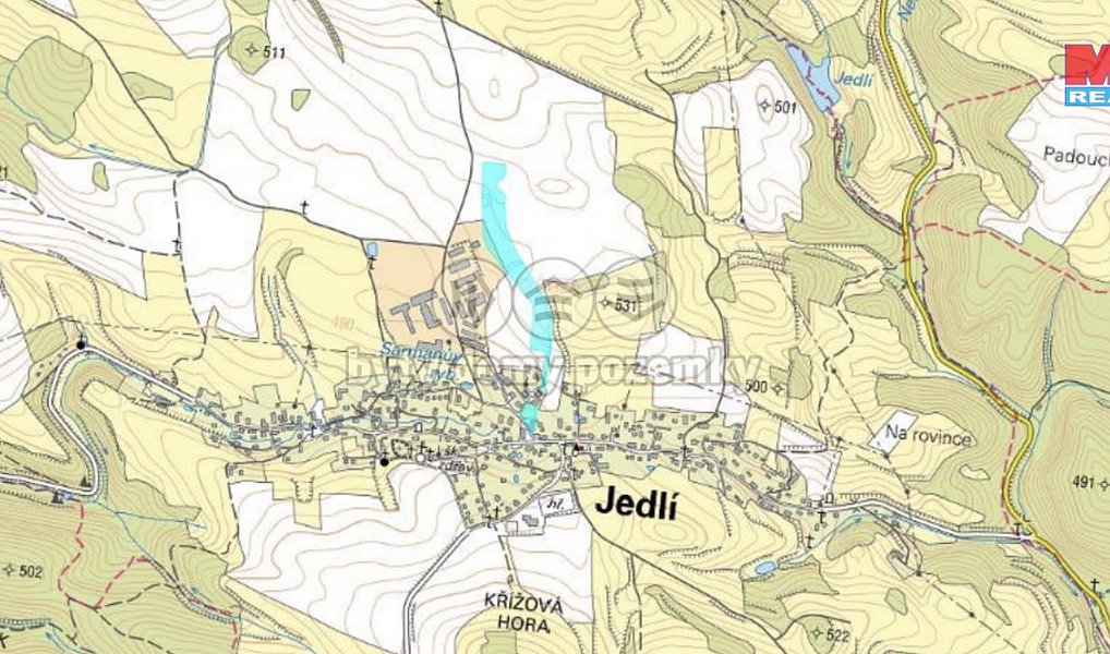 Prodej pole 35 442 m², Jedlí – náhled fotky 2
