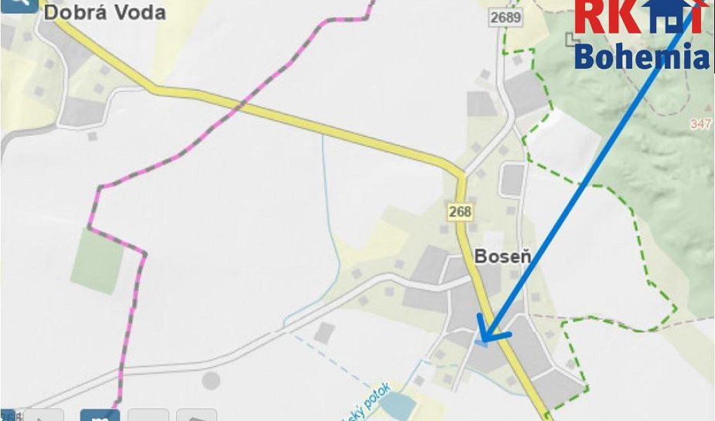 Prodej stavebního pozemku 472 m², Boseň – náhled fotky 6