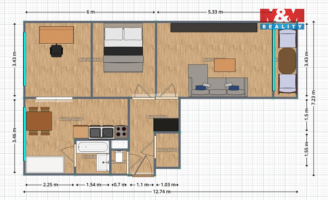 Prodej bytu 2+1 64 m² — photo 3