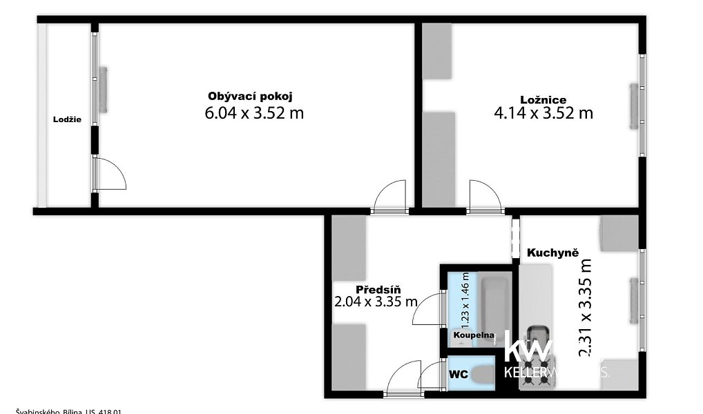 Prodej bytu 2+1 53 m², Bílina – náhled fotky 24