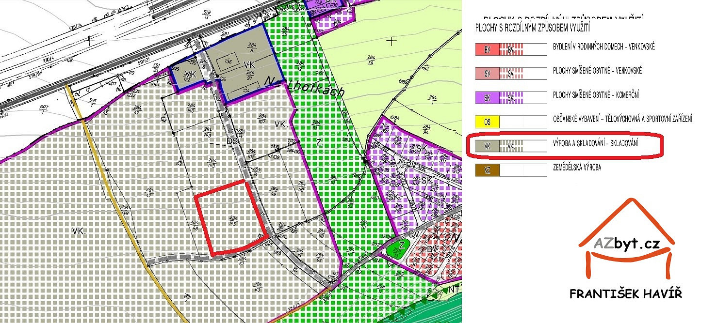 Prodej komerčního pozemku 9 892 m² – pohled 2